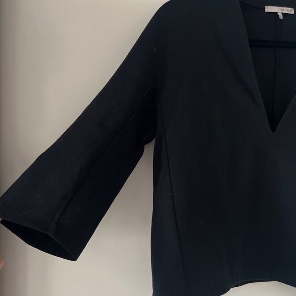 OAK+FORT black long sleeve block shirt - Picture 2 of 4